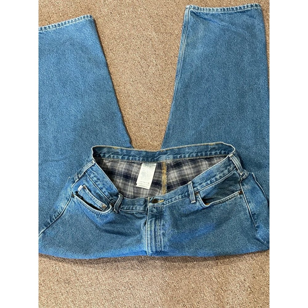 Carhartt flannel lined relaxed fit jeans